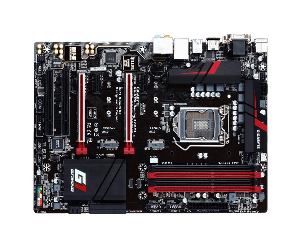 GA-H170-Gaming3DDR3(rev.1.0) Gigabyte Socket LGA 1151 Intel H170 Express Chipset 7th/6th Generation Core i7 / i5 / i3 / Pentium / Celeron Processors Support DDR3 4x DIMM 6x SATA 6.0Gb/s ATX Motherboard (Refurbished)
