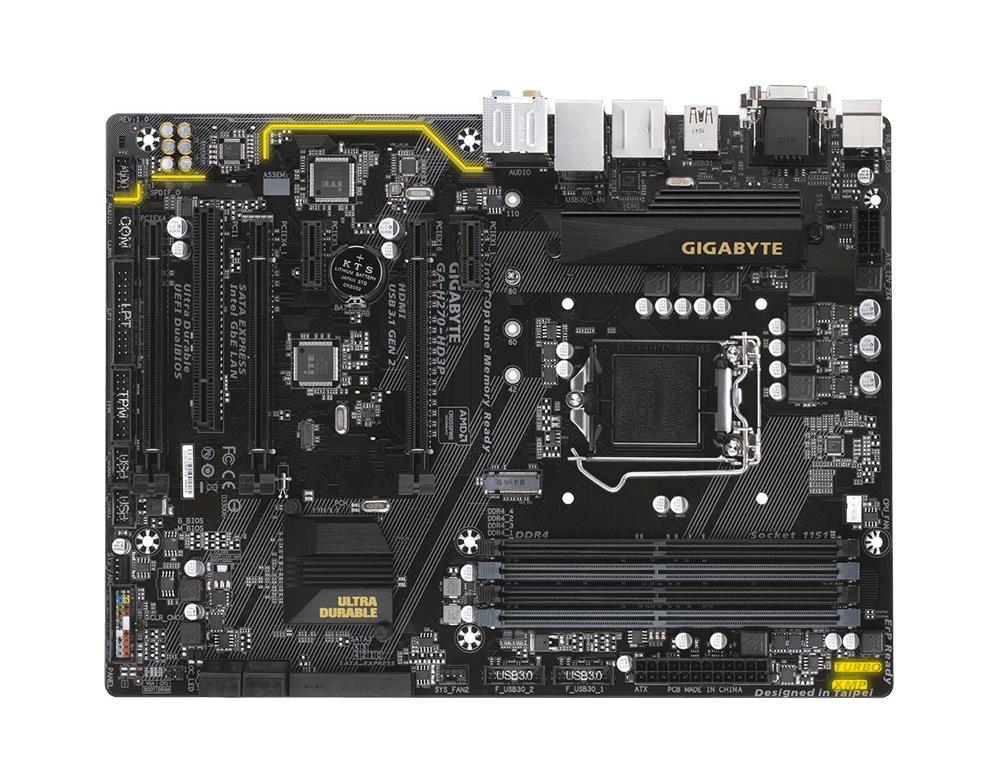 GA-H270-HD3P (rev. 1.0) Gigabyte Socket LGA 1151 Intel H270 Express Chipset 7th/6th Generation Core i7 / i5 / i3 / Pentium / Celeron Processors Support DDR4 4x DIMM 6x SATA 6.0Gb/s ATX Motherboard (Refurbished)