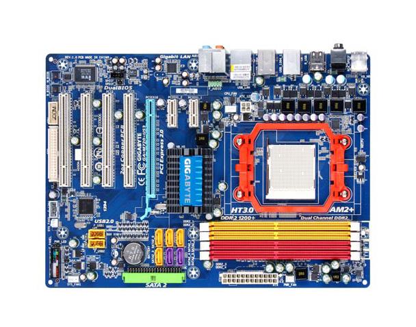 GA-M720-US3(rev.1.1) Gigabyte Socket AM2+ Nvidia GeForce 8200 Chipset AMD Phenom FX/ AMD Phenom X4/ Phenom X3/ AMD Athlon X2/ AMD Athlon/ AMD Sempron X2/ AMD Sempron Processors Support DDR2 4x DIMM 6x SATA 3.0Gb/s ATX Motherboard (Refurbished) GA-M720-US3 (rev. 1.1)