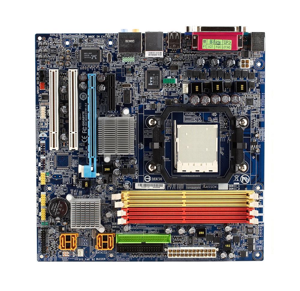 GA-MA69VM-S2 Gigabyte Socket AM2 AMD 690V + SB600 Chipset AMD Athlon 64 FX/ Athlon 64 X2/ Athlon 64/ AMD Sempron Processors Support DDR2 4x DIMM 4x SATA 3.0Gb/s Micro-ATX Motherboard (Refurbished)