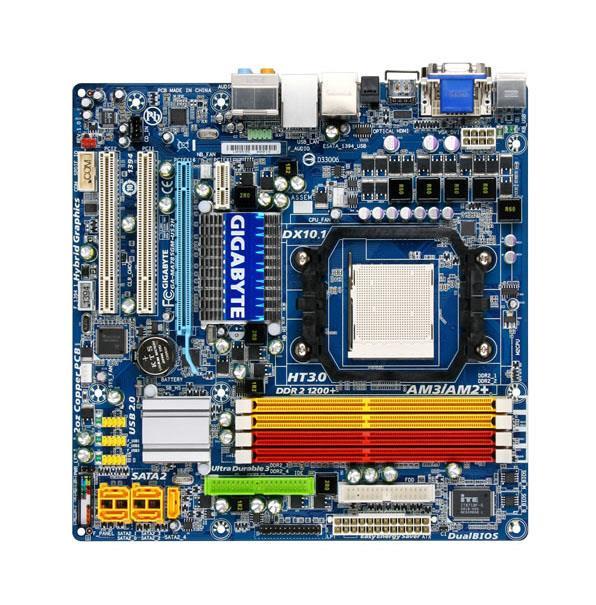 GA-MA785GM-US2H (rev. 1.0) Gigabyte Socket AM2+ AMD 785/ SB710 Chipset AMD Phenom II/ AMD Phenom/ AMD Athlon II/ AMD Athlon/ AMD Sempron Processors Support DDR2 4x DIMM 5x SATA 3.0Gb/s Micro-ATX Motherboard (Refurbished)