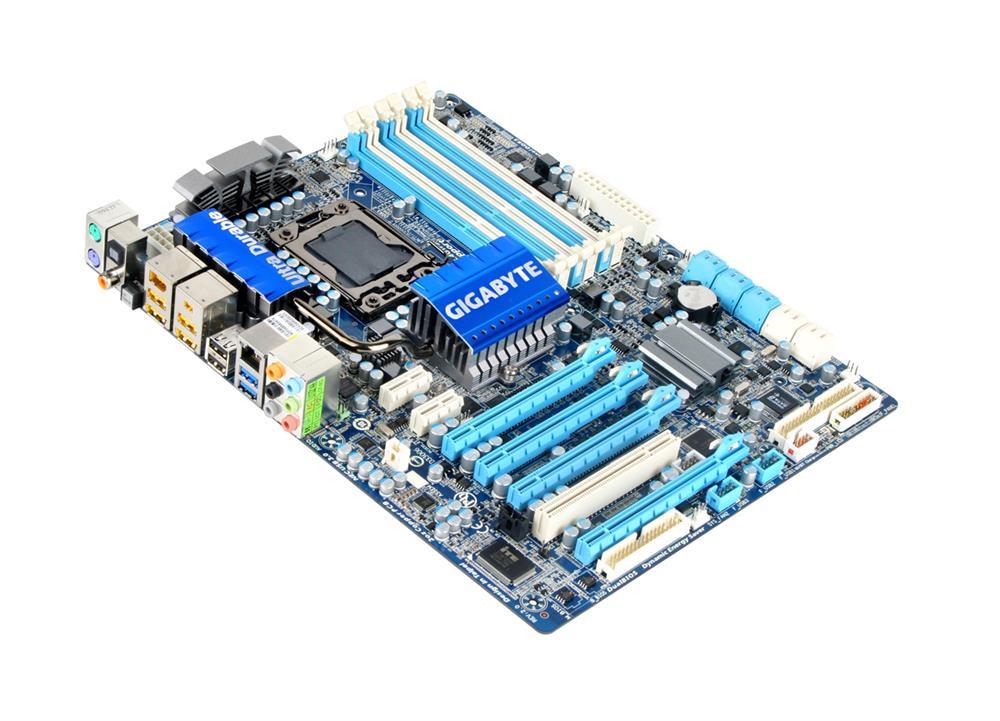 GA-X58A-UD3R(rev.1.0) Gigabyte Socket LGA 1366 Intel X58/ ICH10R Chipset Core i7 Processors Support DDR3 6x DIMM 6x SATA 3.0Gb/s ATX Motherboard (Refurbished) GA-X58A-UD3R (rev. 1.0)