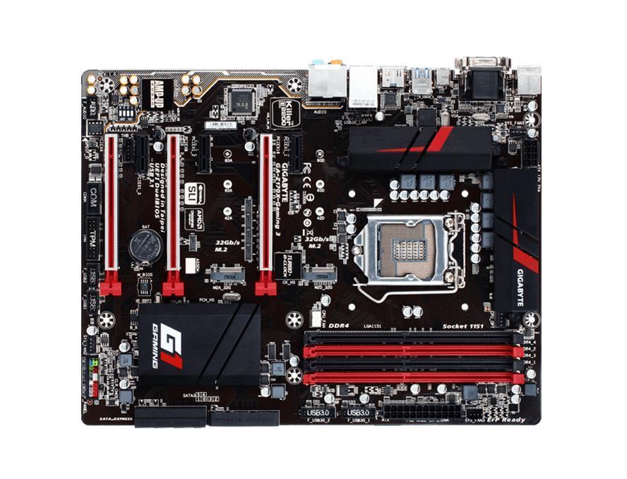GA-Z170X-Gaming3(rev.1.1) Gigabyte Socket LGA 1151 Intel Z170 Express Chipset 7th/6th Generation Core i7 / i5/ i3 / Pentium / Celeron Processors Support DDR4 4x DIMM 6x SATA 6.0Gb/s ATX Motherboard (Refurbished) GA-Z170X-Gaming 3 (rev. 1.1)