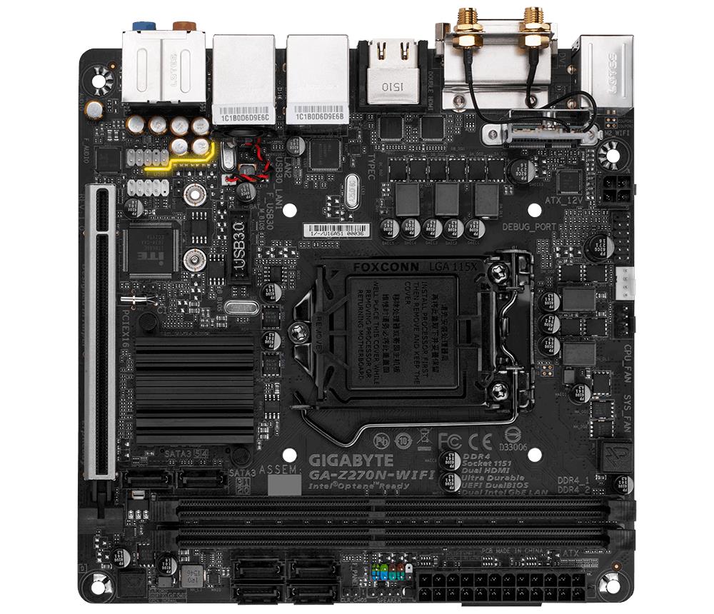 GA-Z270N-WIFI Gigabyte Ultra Durable Desktop Motherboard Intel Z270 Chipset Socket H4 LGA-1151 (Refurbished)