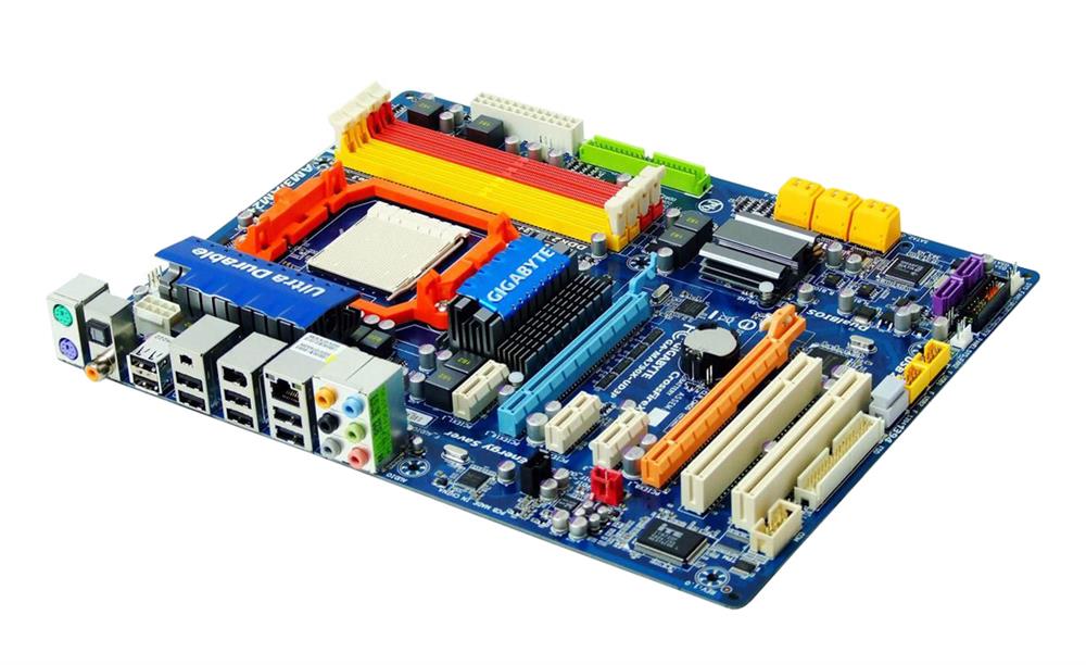 GAMA790X-UD3P Gigabyte Socket AM3/AM2+/AM2 AMD 790X + SB750 Chipset AMD Phenom II X4/ AMD Phenom II X3/ Phenom FX/ Phenom X4/ Phenom X3/ AMD Athlon X2/ Athlon/ AMD Sempron X2/ Sempron Processors Support DDR2 4x DIMM 6x SATA 3.0Gb/s ATX Motherboard (Refurbished)