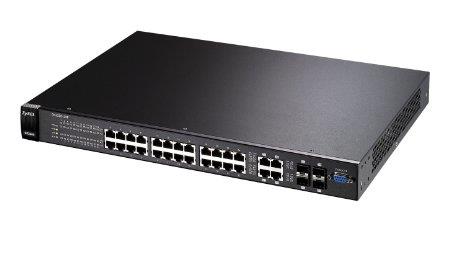 GS1500-24P Zyxel 28-Ports 10/100/1000Base-T POE Gigabit Ethernet Manageable Switch with 4x Expansion Slots (Refurbished)