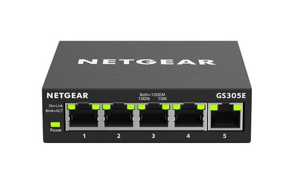 GS305E-100NAS NetGear GS305E 5-Ports 10/100/1000 smart Switch (Refurbished)