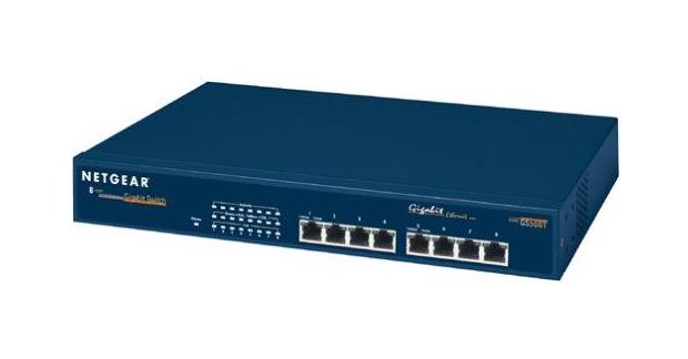 GS508TNA Netgear GS508T Ethernet Switch 8 x 10/100/1000Base-T (Refurbished)