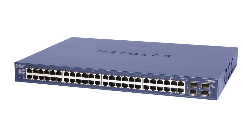 GS748TSNA NetGear ProSafe 48-Ports 10/100/1000Mbps Gigabit Stackable Smart Switch (Refurbished)
