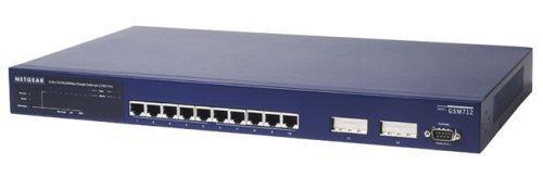 GSM712NA NetGear 12-Ports 10/100/1000Mbps RJ45 Managed Gigabit Switch (Refurbished)