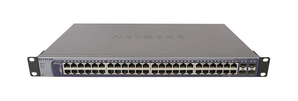 GSM7248R NetGear ProSafe 48-Ports Layer 2 Managed Gigabit Switch with Static Routing (Refurbished)