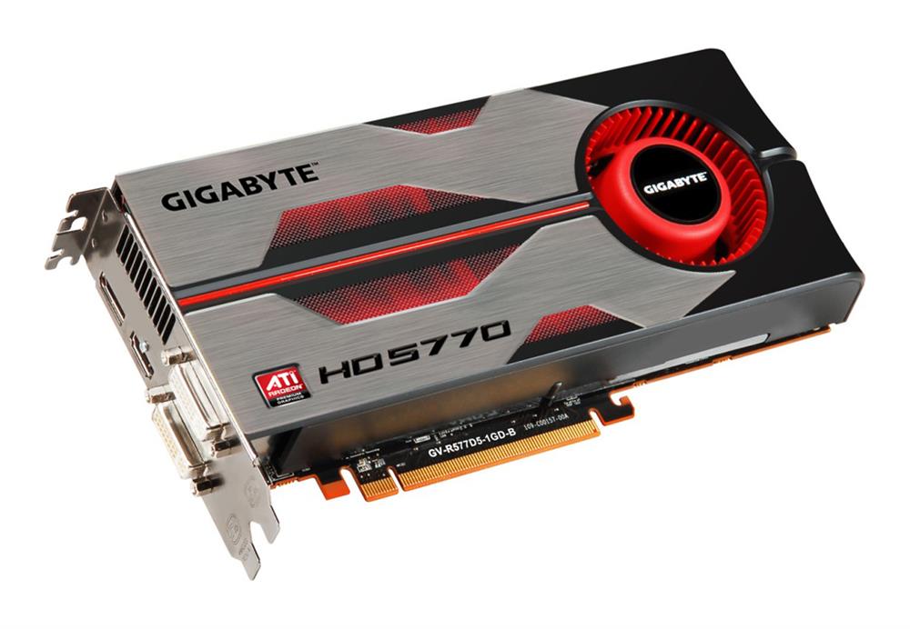 GV-R577D5-1GD-B Gigabyte Hd 5770 core Clock 850mhz memory Clock 4800mhz 1gb 128bit pcie 2.0;dx11 Display