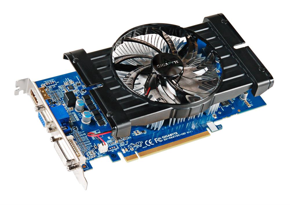 GV-R667OC-1GI Gigabyte AMD Radeon HD 6670 1GB DDR3 128-Bit HDMI / DVI-D / D-Dub PCI-Express x16 Video Graphics Card
