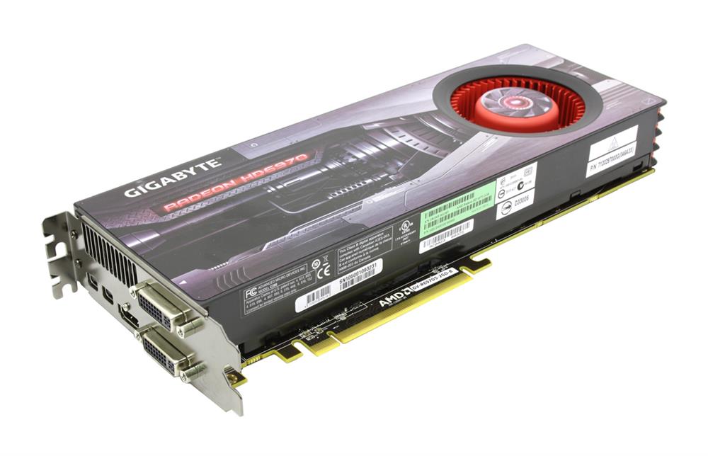 GV-R697D5-2GD-B Gigabyte Radeon HD 6970 2GB GDDR5 256-Bit HDMI / 2x Mini DisplayPort / DVI-I / DVI-D PCI-Express 2.1 Video Graphics Card