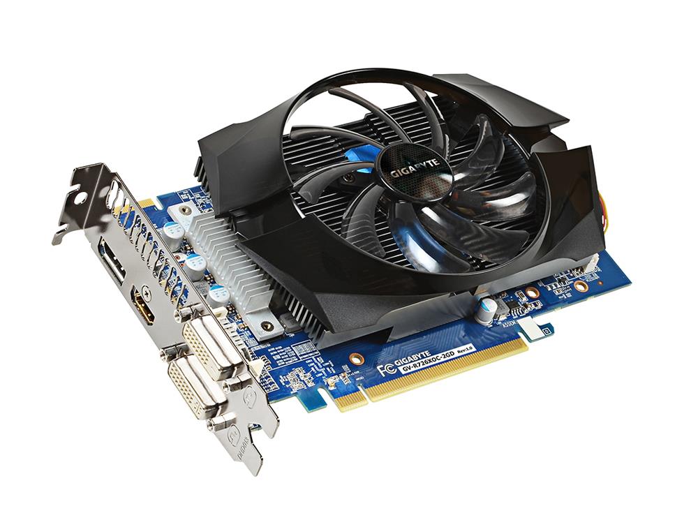 GV-R726XOC-2GD Gigabyte Radeon R7 260X 2GB GDDR5 128-Bit HDMI / DisplayPort / Dual-Link DVI-I / Dual-Link DVI-D PCI-Express 3.0 Video Graphics Card