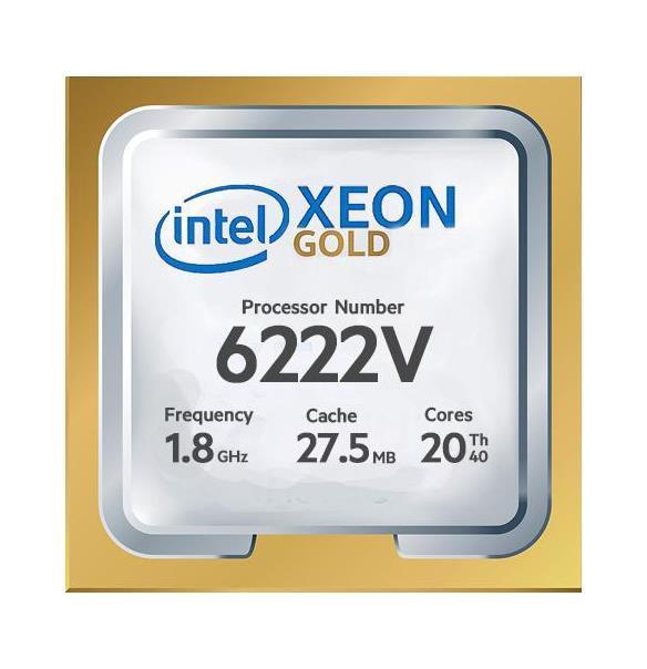 Gold 6222V Intel Xeon Gold 20-Core 1.80GHz 28MB Cache Processor