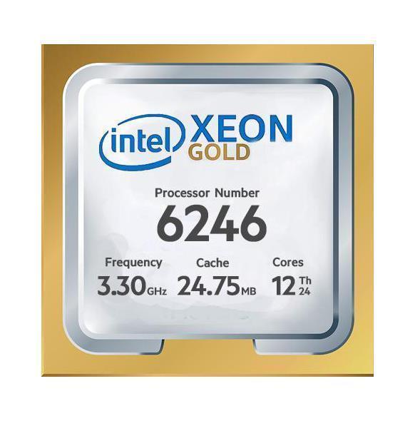 Gold 6246 Intel Xeon Gold 12-Core 3.30GHz 24.75MB Cache Socket FCLGA3647 Processor