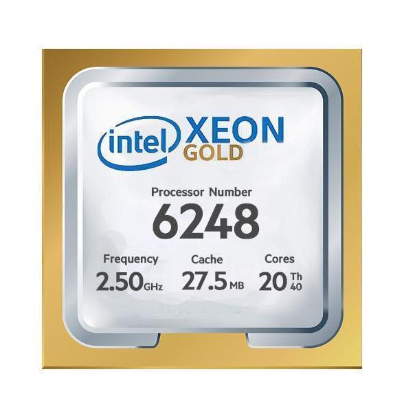 Gold 6248 Intel Xeon Gold 20-Core 2.50GHz 27.5MB Cache Socket FCLGA3647 Processor