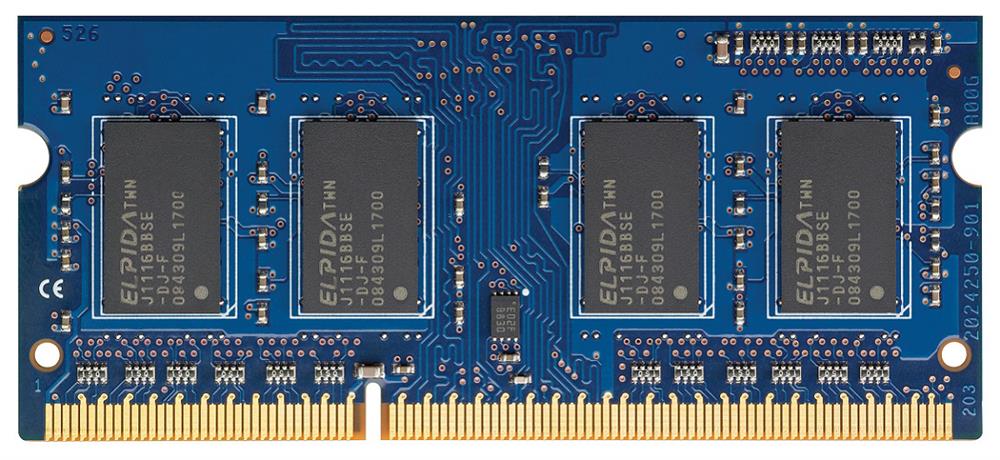 H2P65AA#AC3 HP 8GB PC3-12800 DDR3-1600MHz non-ECC Unbuffered CL11 204-Pin SoDimm Dual Rank Memory Module