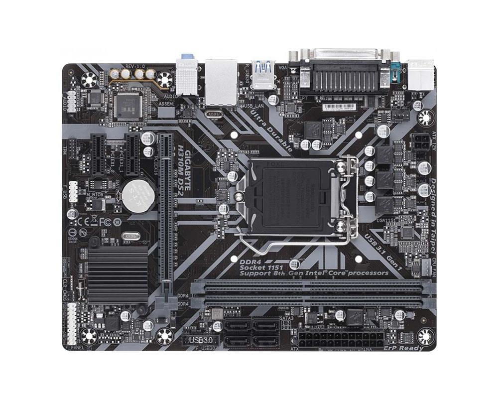 H310M DS2V Gigabyte Socket LGA 1151 Intel H310 Express Chipset 8th Generation Core i7 / i5 / i3 / Pentium / Celeron Processors Support DDR4 2x DIMM 4x SATA 6.0Gb/s Micro-ATX Motherboard (Refurbished)