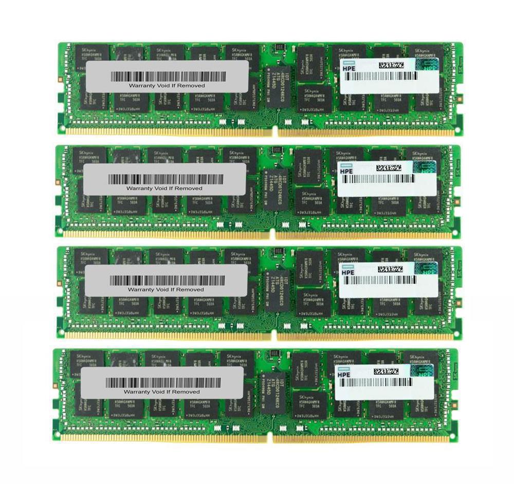 H7B83A-RF HPE 256GB Kit (4 x 64GB) PC4-19200 DDR4-2400MHz Registered ECC CL17 288-Pin Load Reduced DIMM 1.2V Quad Rank Memory