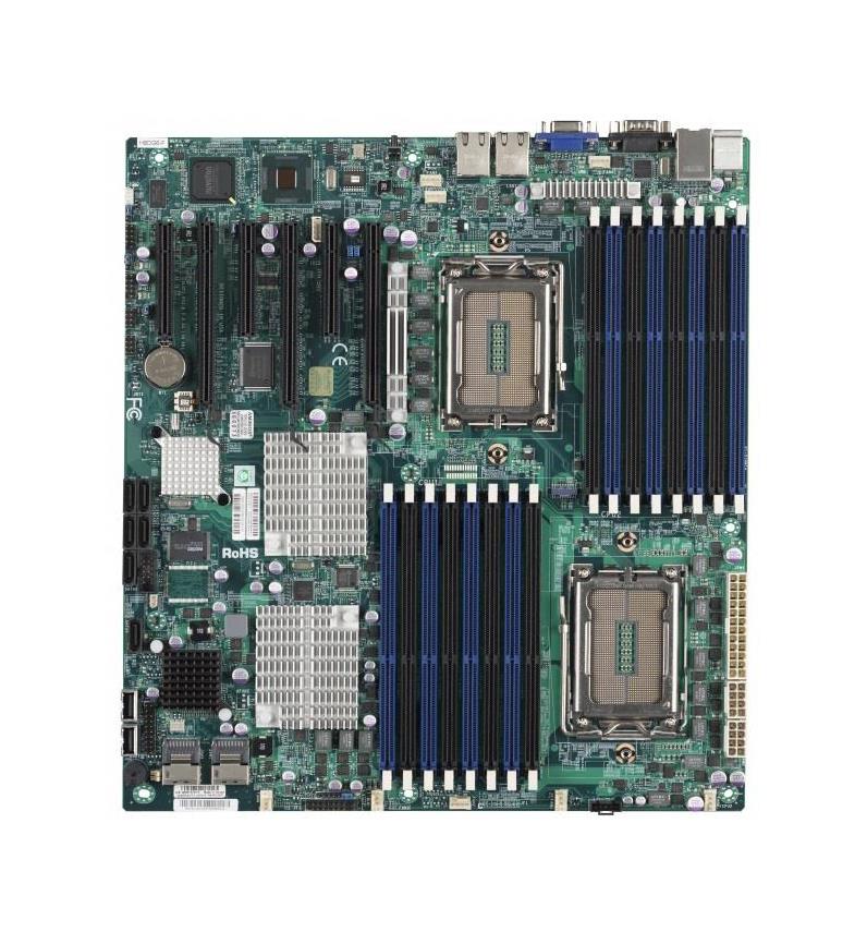 H8DGI-F-O-P SuperMicro H8DGI-F Socket G34 AMD SR5690 + SP5100 Chipset AMD Opteron 6000 Series Processors Support DDR3 16x DIMM 6x SATA 3.0Gb/s E-ATX Server Motherboard (Refurbished)