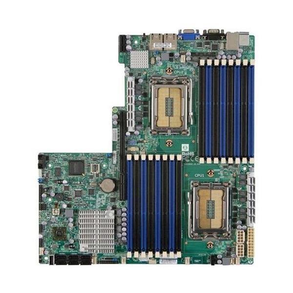 H8DGU-F-AE001-O-P SuperMicro H8DGU-F Dual Socket G34 AMD SR5670 + SP5100 Chipset AMD Opteron 6000 Series Processors Support DDR3 16x DIMM 6x SATA2 3.0Gb/s Proprietary Server Motherboard (Refurbished)