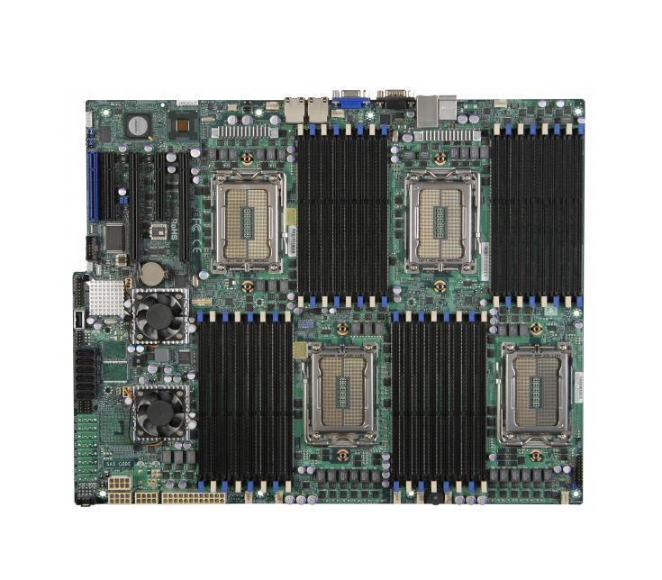 H8QGI-F SuperMicro Quad Socket 1944 AMD SR5690 + SP5100 Chipset AMD Opteron 6000 Series Processors Support DDR3 32x DIMM 6x SATA2 3.0Gb/s SWTX Server Motherboard (Refurbished)