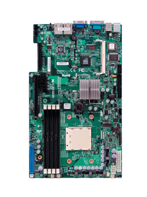 H8SMU SuperMicro Socket AM2 Nvidia MCP55 Pro Chipset AMD Opteron 1000 Series Processors Support DDR2 4x DIMM 4x SATA2 3.0Gb/s Proprietary Server Motherboard (Refurbished)