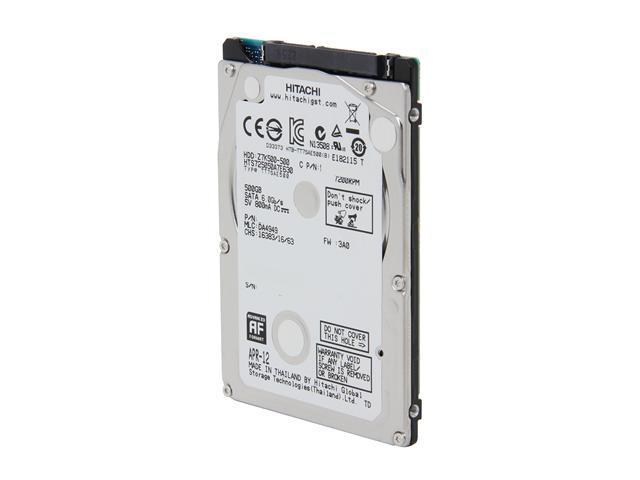 HCC725050A7E630 HGST Hitachi CinemaStar Z7K500 500GB 7200RPM SATA 6Gbps 32MB Cache (512e) 2.5-inch Internal Hard Drive
