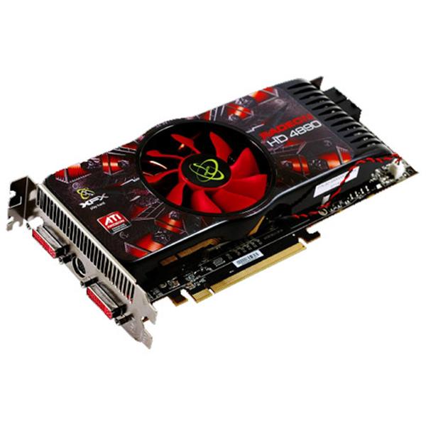 HD-489X-ZSFC XFX Radeon HD 4890 1GB 256-Bit GDDR5 PCI Express 2.0 x16 Dual DVI/ HDTV/ S-Video Out/ HDCP Ready/ CrossFireX Support Video Graphics Card
