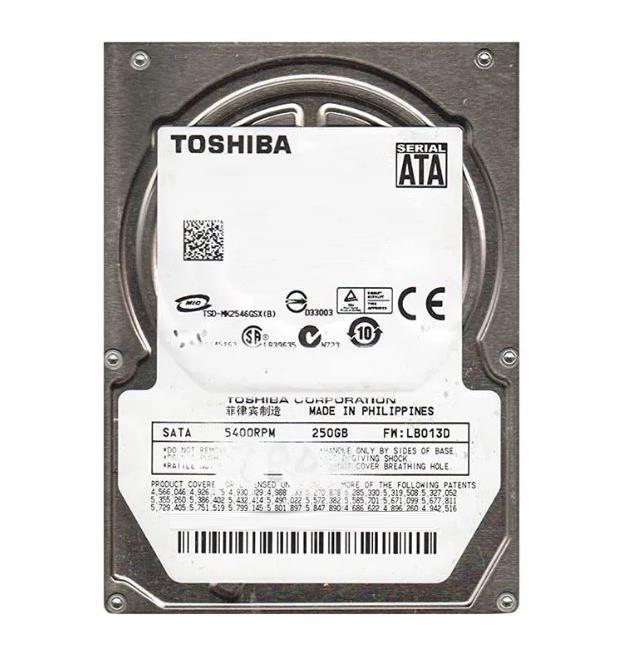 HDD2H02C Toshiba 250GB 5400RPM SATA 3Gbps 8MB Cache 2.5-inch Internal Hard Drive