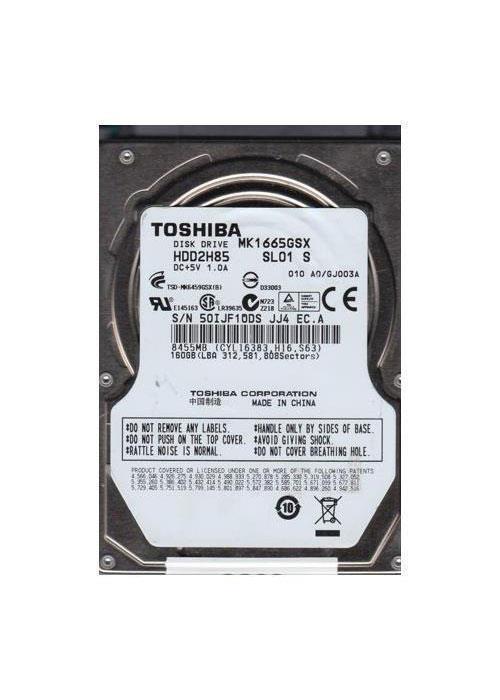 HDD2H85-50PK Toshiba 160GB 5400RPM SATA 3Gbps 8MB Cache 2.5-inch Internal Hard Drive (50-Pack)