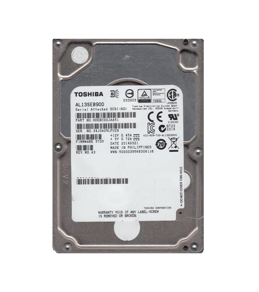 HDEBC00JAA51 Toshiba Enterprise Performance 900GB 10000RPM SAS 6Gbps 64MB Cache (512n) 2.5-inch Internal Hard Drive