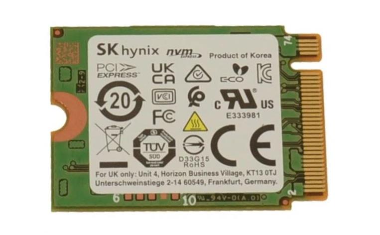 HFM001TD3GX013N SK Hynix BC711 Series 1TB PCI Express 4.0 x4 NVMe M.2 2230 Internal Solid State Drive (SSD)