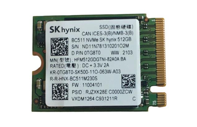 HFM512GDGTNI-82A0A Hynix BC511 Series 512GB PCI Express 3.0 NVMe M.2 2230 Internal Solid State Drive (SSD)