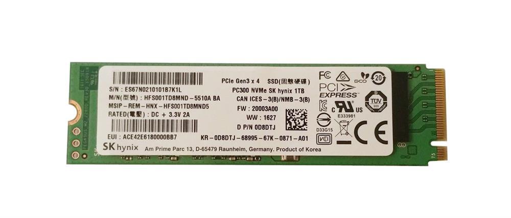HFS001TD8MND Hynix 1TB MLC PCI Express 3.0 x4 M.2 2280 Internal Solid State Drive (SSD)