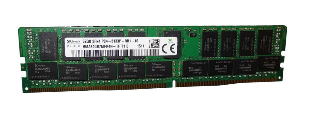 HMA84GR7MFR4N-TFT1BD Hynix 32GB PC4-17000 DDR4-2133MHz Registered ECC CL15 288-Pin DIMM 1.2V Dual Rank Memory Module