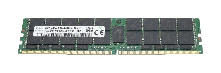 HMAA8GL7CPR4N-VKTF-AD Hynix 64GB PC4-21300 DDR4-2666MHz Registered ECC CL19 288-Pin Load Reduced DIMM 1.2V Quad Rank Memory Module