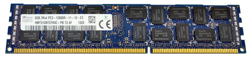HMT31GR7CFR4C-PBT3-AF Hynix 8GB PC3-12800 DDR3-1600MHz ECC Registered CL11 240-Pin DIMM Dual Rank Memory Module