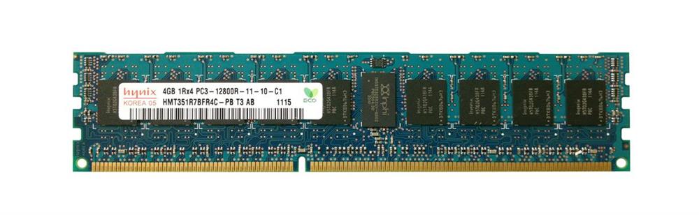 HMT351R7BFR4C-PBT3 Hynix 4GB PC3-12800 DDR3-1600MHz ECC Registered CL11 240-Pin DIMM Single Rank Memory Module