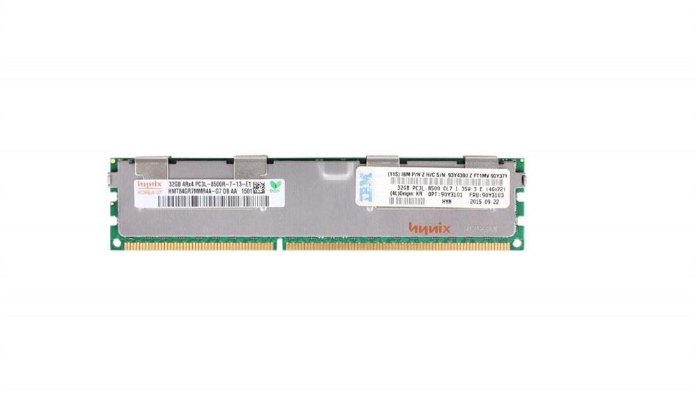 HMT84GR7MMR4A-G7DB Hynix 32GB PC3-8500 DDR3-1066MHz ECC Registered CL7 240-Pin DIMM 1.35V Low Voltage Quad Rank Memory Module