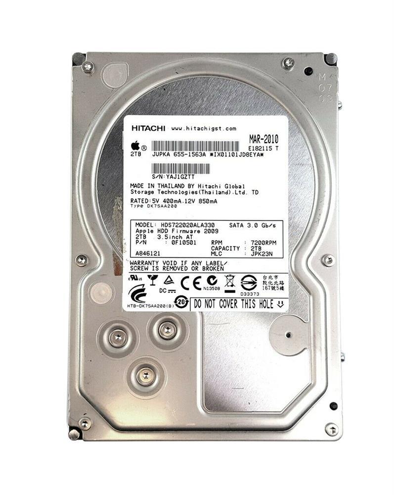 HUA722020ALA330-HPE HGST Hitachi Ultrastar A7K2000 2TB 7200RPM SATA 3Gbps 32MB Cache 3.5-inch Internal Hard Drive