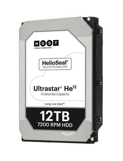 HUH721212AL4200 HGST Hitachi Ultrastar He12 12TB 7200RPM SAS 12Gbps 256MB Cache (ISE / 4Kn) 3.5-inch Internal Hard Drive