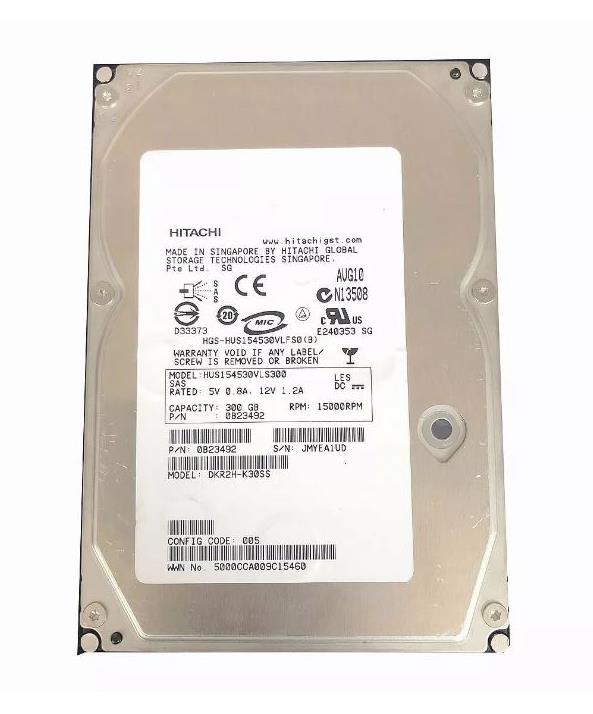 HUS154530VLS300 Hitachi Ultrastar 15K450 300GB 15000RPM SAS 3Gbps 16MB Cache 3.5-inch Internal Hard Drive