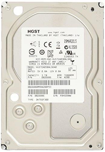 HUS724030ALS640 HGST Hitachi Ultrastar 7K4000 3TB 7200RPM SAS 6Gbps 64MB Cache (512n) 3.5-inch Internal Hard Drive