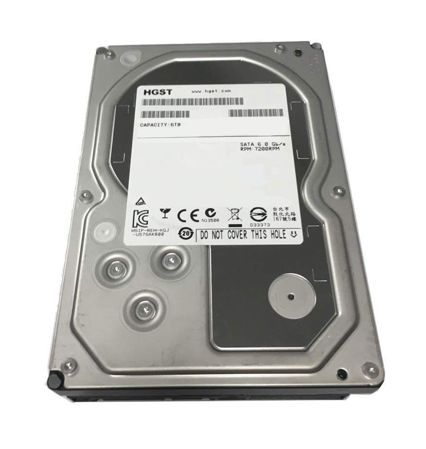 HUS726060AL4210 HGST Hitachi Ultrastar 7K6000 6TB 7200RPM SAS 12Gbps 128MB Cache (ISE / 4Kn) 3.5-inch Internal Hard Drive