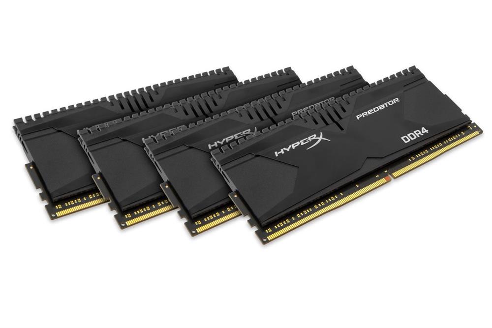HX426C13PB3K4/32 Kingston XMP HyperX Predator 32GB Kit (4 X 8GB) PC4-21300 DDR4-2666MHz non-ECC Unbuffered CL13 288-Pin DIMM 1.35V Low Voltage Memory (Kit of 4)