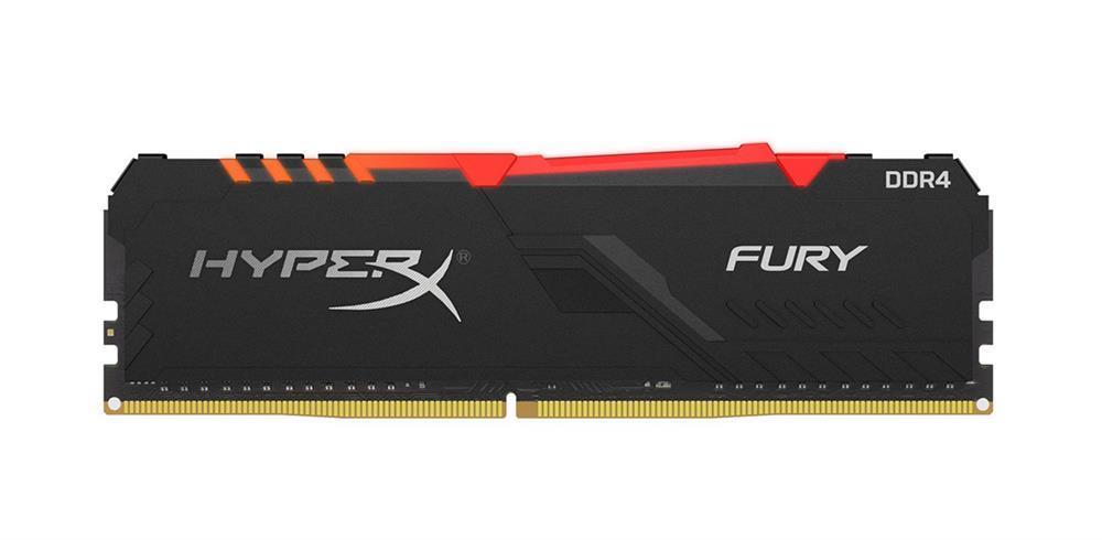 HX432C16FB3A/16 Kingston HyperX FURY Black 16GB PC4-25600 DDR4-3200MHz non-ECC Unbuffered CL16 288-Pin DIMM 1.35V Memory Module