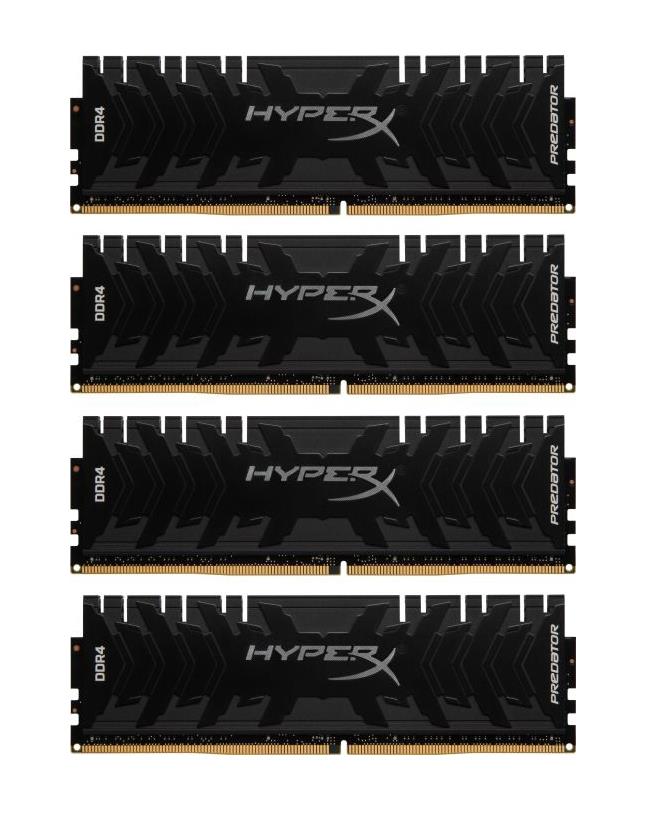 HX436C17PB4K4/32 Kingston HyperX Predator 32GB Kit (4 X 8GB) PC4-28800 DDR4-3600MHz non-ECC Unbuffered CL17 (17-19-19) 288-Pin DIMM 1.35V Memory